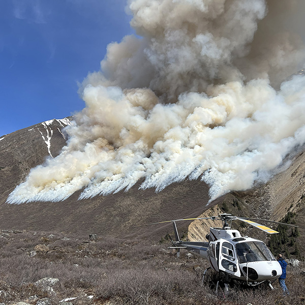 Prescribed burn in British Columbia