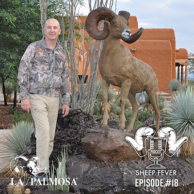 Emilio Rangel standing in front of his Rancho La Palmosa in Mexico