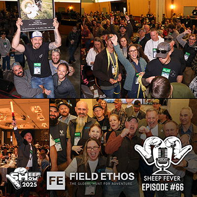 With the Sheep Show just over the next ridge, Sheep Fever hosts Gray Thornton and Keith Balfourd sat down with Mike Schoby of Field Ethos to discuss what’s new and what to expect at the Show, what our new partner, donor, and exhibitor Field Ethos has in store, and announce a special featured auction item.  Field Ethos is a relatively new outdoor adventure media company founded by Donald Trump Jr. and Jason Vincent. Their goal was to unapologetically revive the action-adventure into hunting, fishing, and exploration of the outdoors around the world. With print, digital, and social, they have amassed quite a following of raw adventure seekers searching for a rush wherever they can find it.  Along those lines, Field Ethos has fully donated a VIP Mongolian ibex hunt with Donald Trump Jr. and Shikar Safaris to the Sheep Show auction for Saturday night’s Grand Finale banquet.  Watch live-stream and bid on the Sheep Show nightly live and silent online auctions at this link.