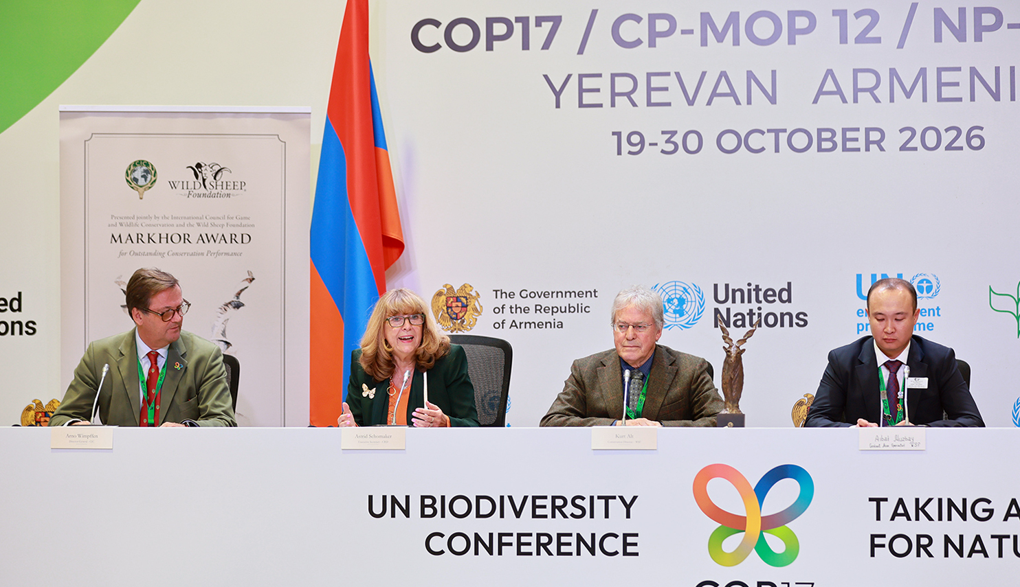 Markhor award announced at the CBD COP17 convention in Yerevan