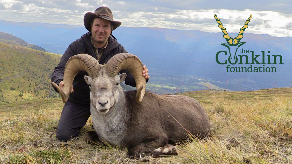 Gervasio Negrete 2027 Conklin Award winner with a mountain sheep Gervasio Negrete 2027 Conklin Award winner with a mountain sheep