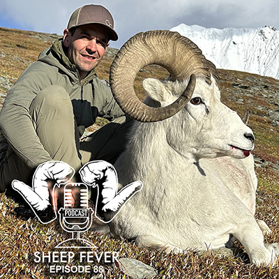 Kevin Kamp with a Dall's ram