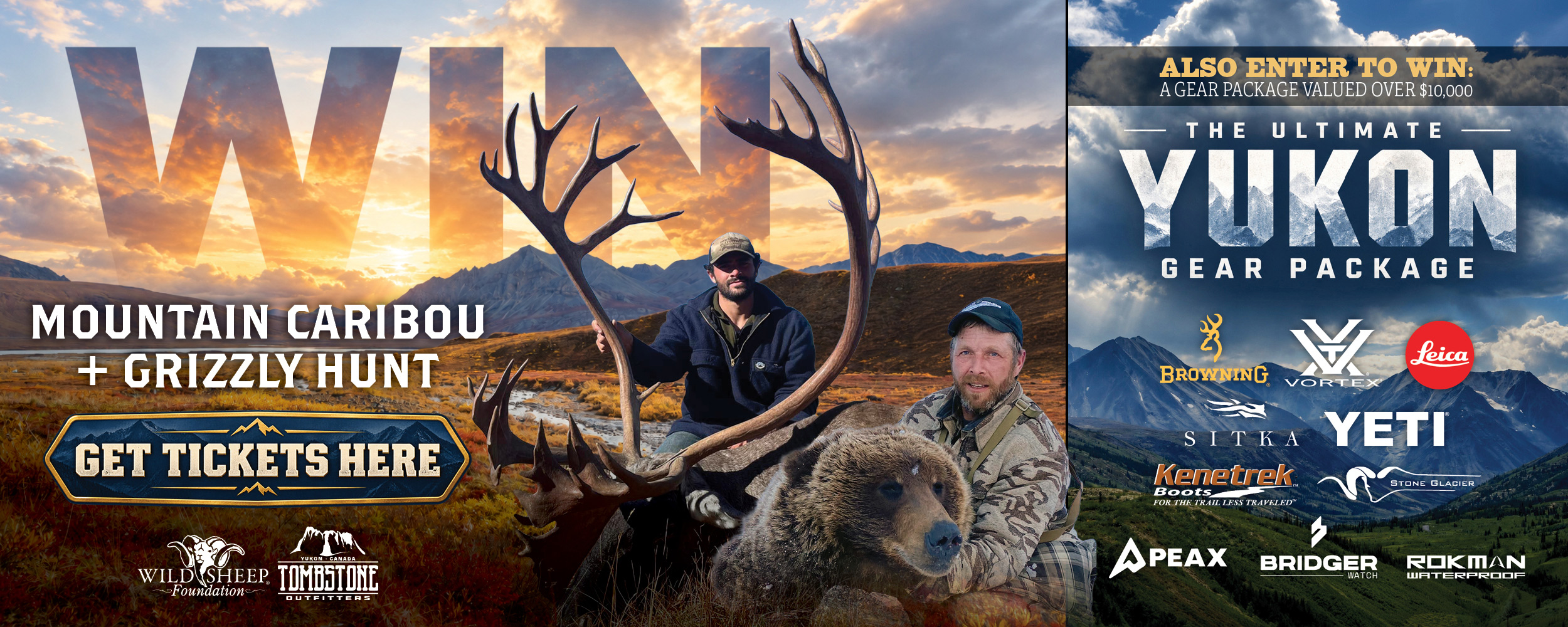 Tombstone banner for Caribou & Grizzly 2026