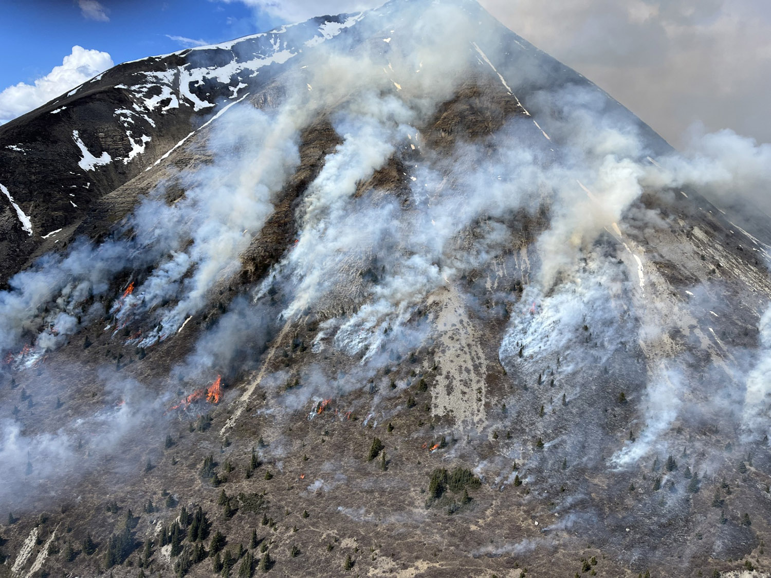 Upper Prophet prescribed burn in British Columbia