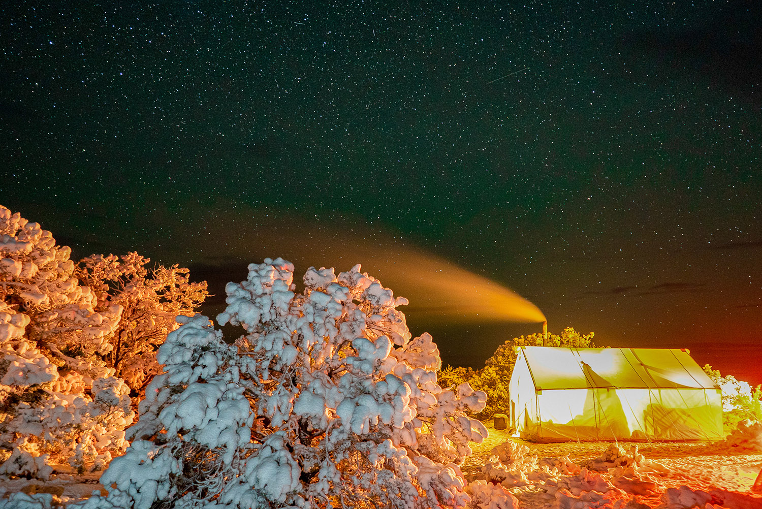 Glowing wall tent by Colby Hartman Glowing wall tent by Colby Hartman