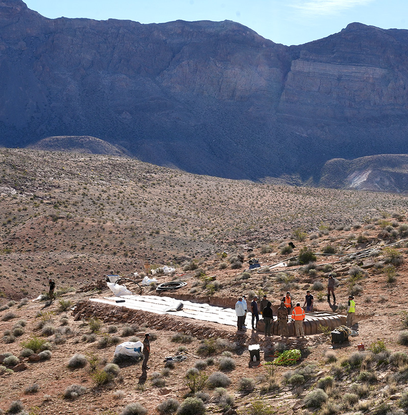 Guzzler installation in Nevada 2025