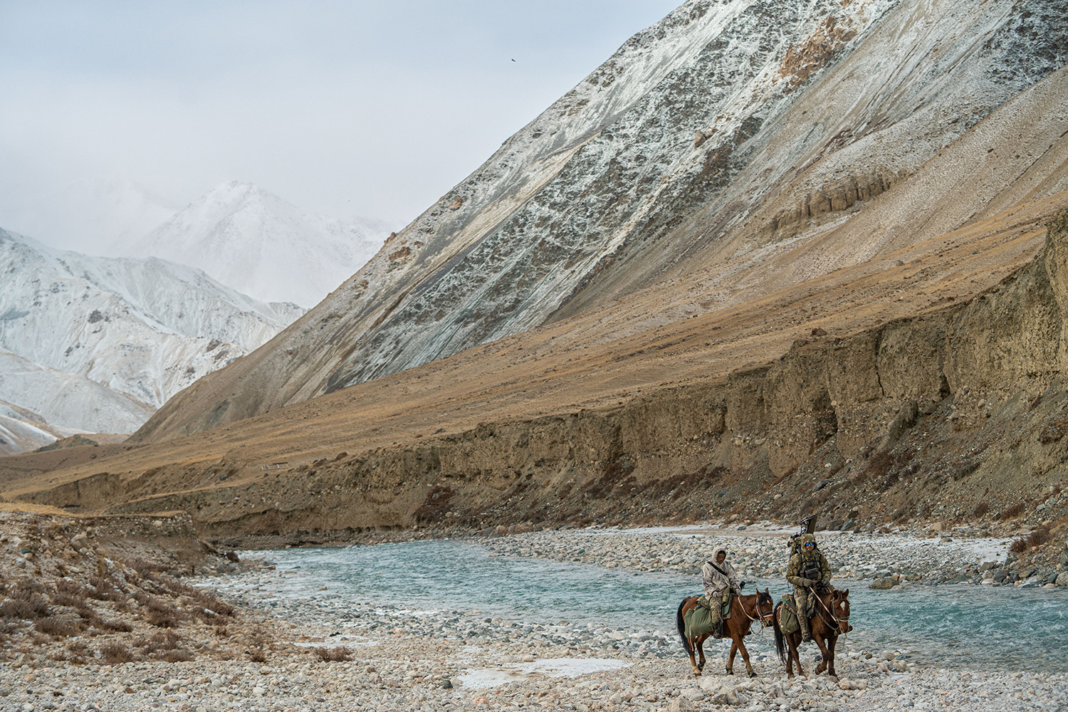 The author riding through the mountains on his 2022 Kyrgyzstan Hunt The author riding through the mountains on his 2022 Kyrgyzstan Hunt
