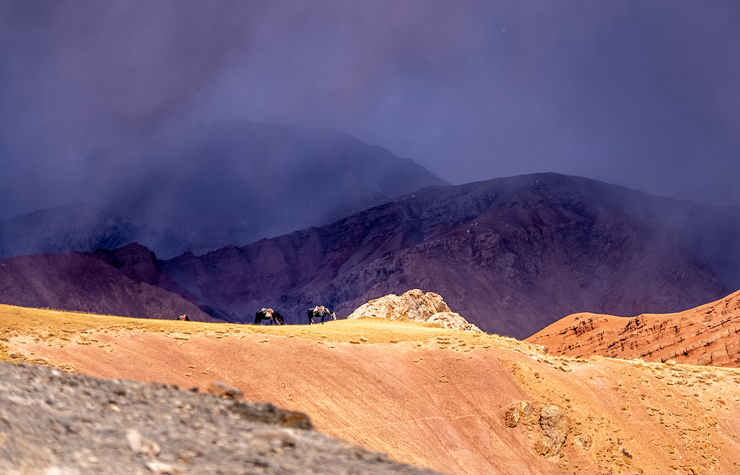 The high elevation of Krygryzstan Mountains