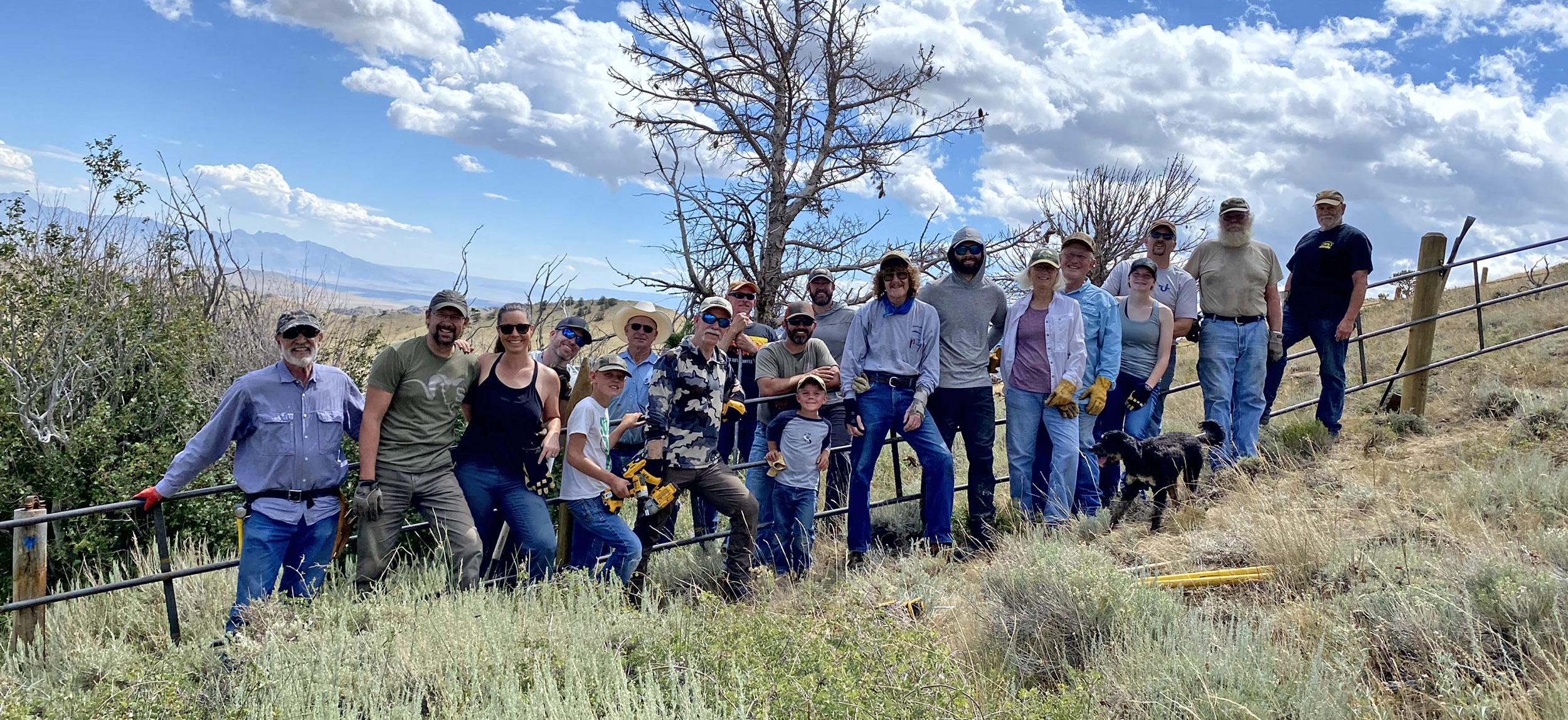 WY WSF volunteers from the fence project
