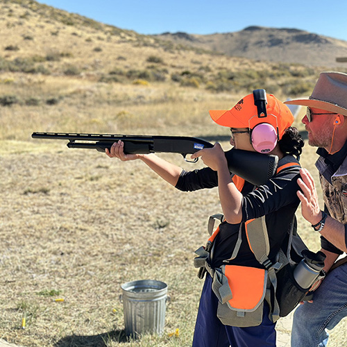 Youth hunter with instructor